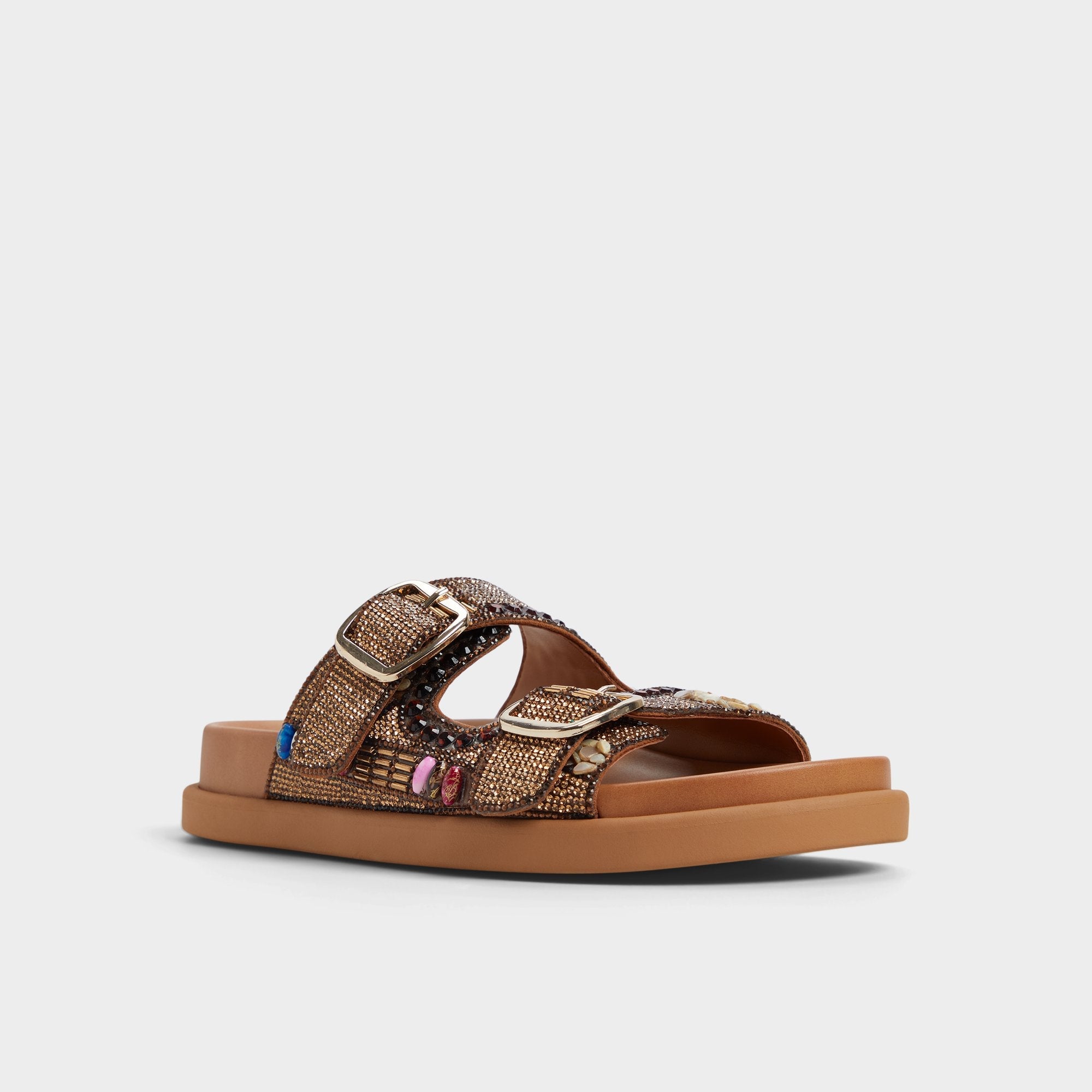 Aldo Bohochic Open Brown Women's Footbed sandals - Footbed sandal Women
