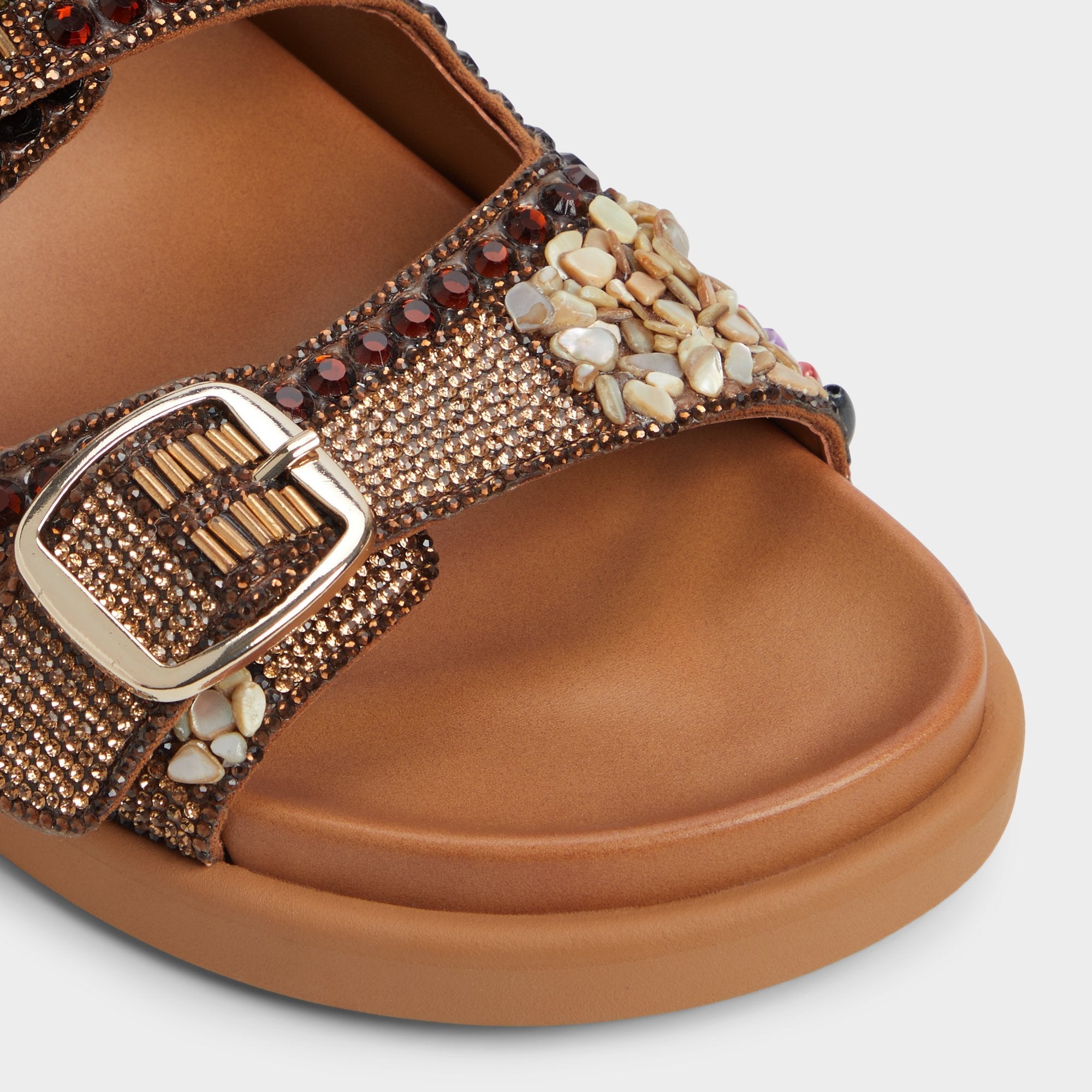 Aldo Bohochic Open Brown Women's Footbed sandals - Footbed sandal Women