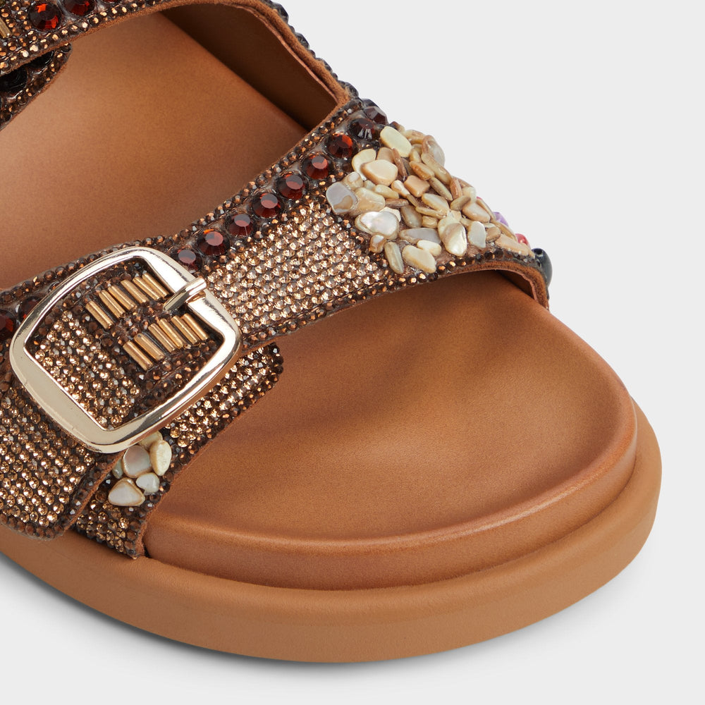 Aldo Bohochic Open Brown Women's Footbed sandals - Footbed sandal Women