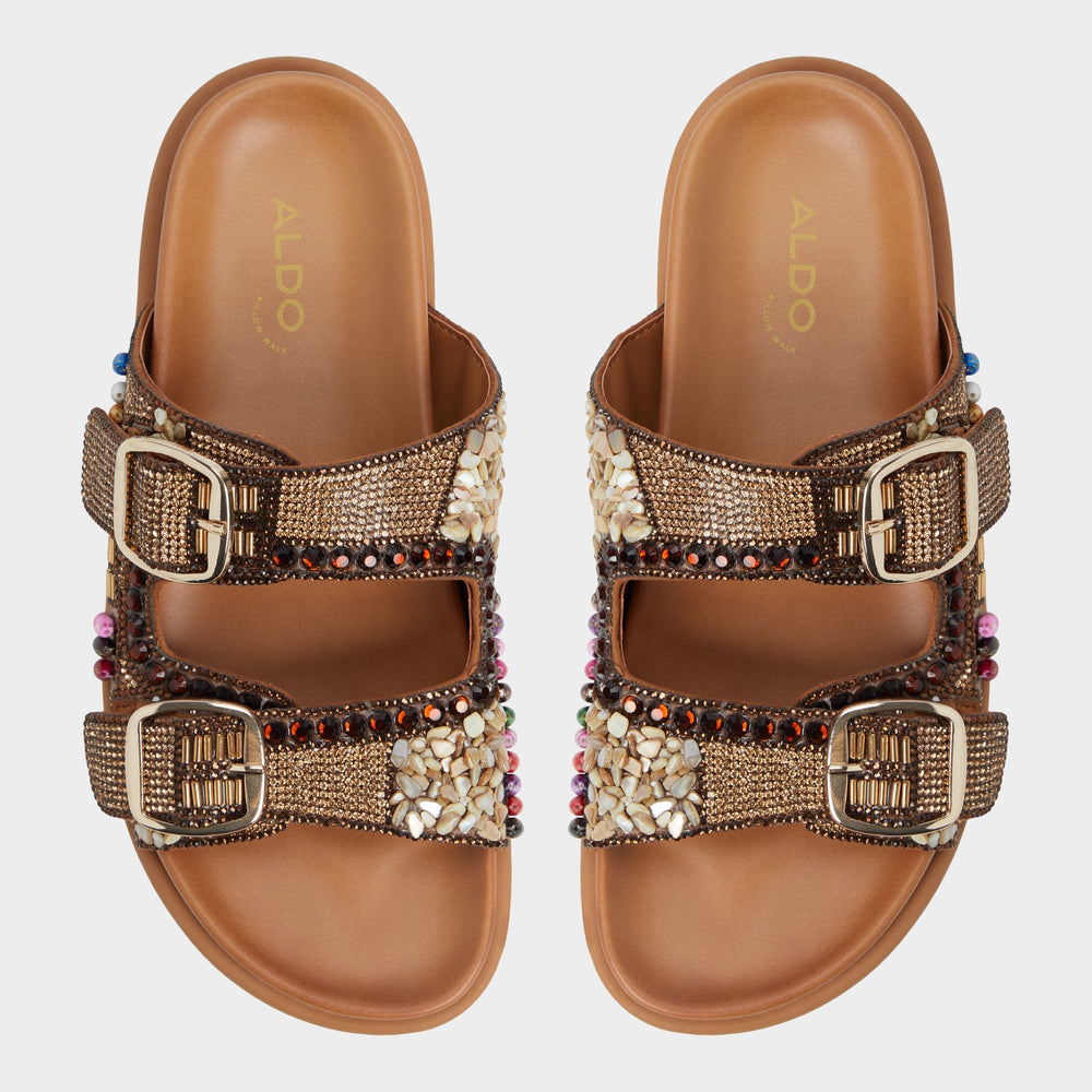 Aldo Bohochic Open Brown Women's Footbed sandals - Footbed sandal Women