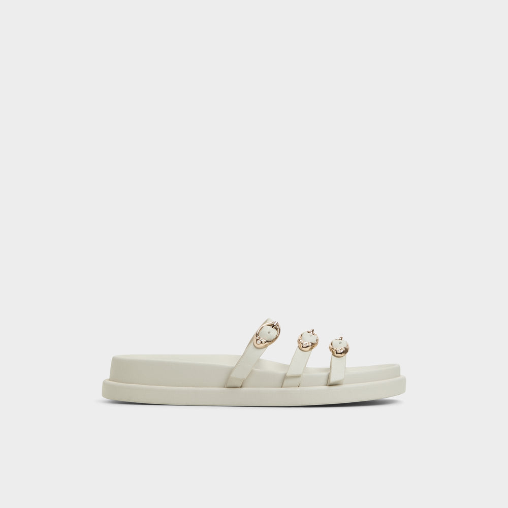 Aldo Zephyra White Women's Footbed sandals - Footbed sandal, Footbed sandal Women