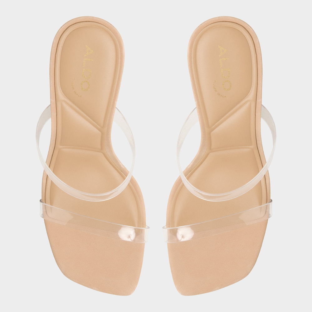 Aldo Evalina Medium Beige Women's Heeled sandals - Strappy heeled sandal, Stiletto heel Women
