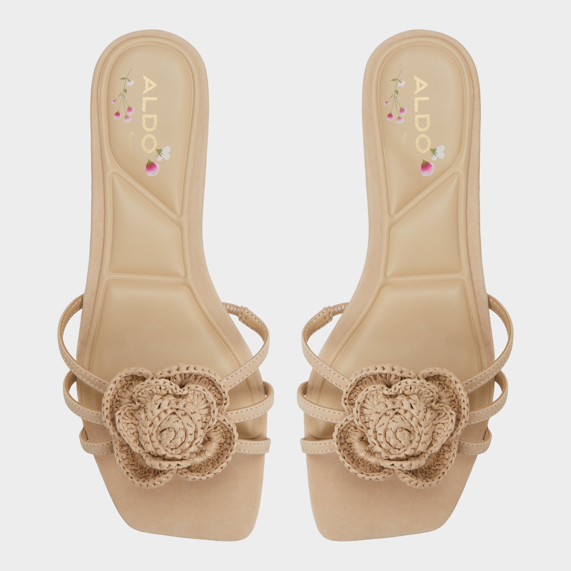 Aldo Wildbloom Sand Women's Travel essentials - Strappy flat sandal Women