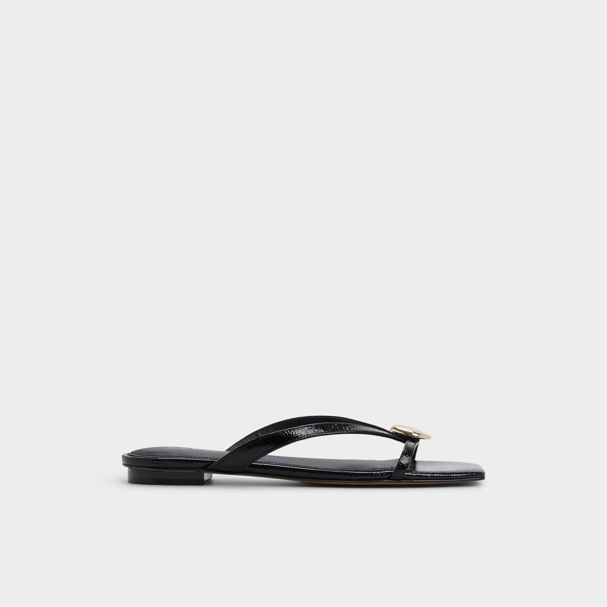 Aldo Iliria Black Women's Flats - Slide sandal Women