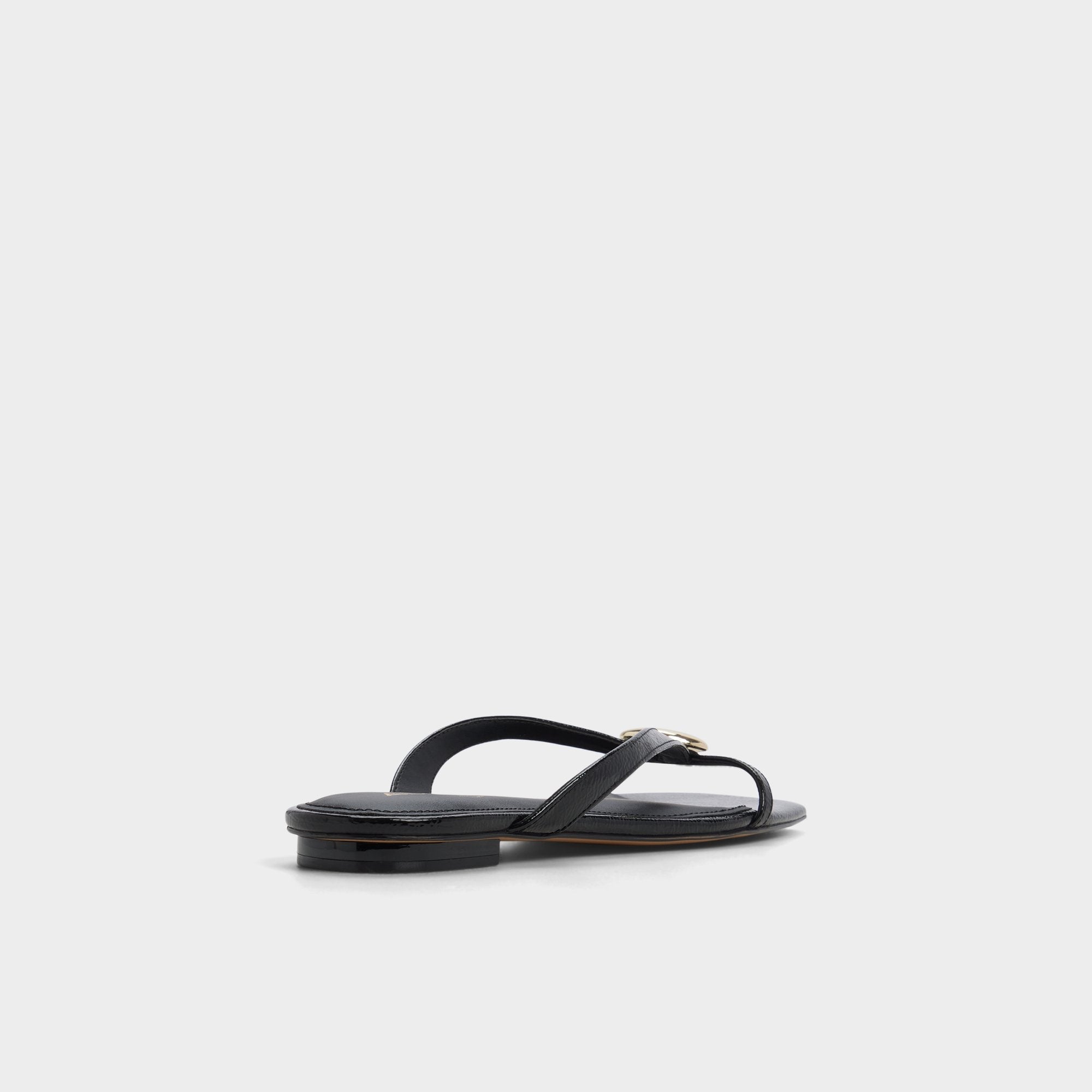 Aldo Iliria Black Women's Flats - Slide sandal Women