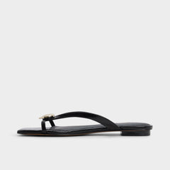 Aldo Iliria Black Women's Flats - Slide sandal Women