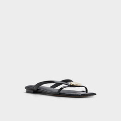 Aldo Iliria Black Women's Flats - Slide sandal Women
