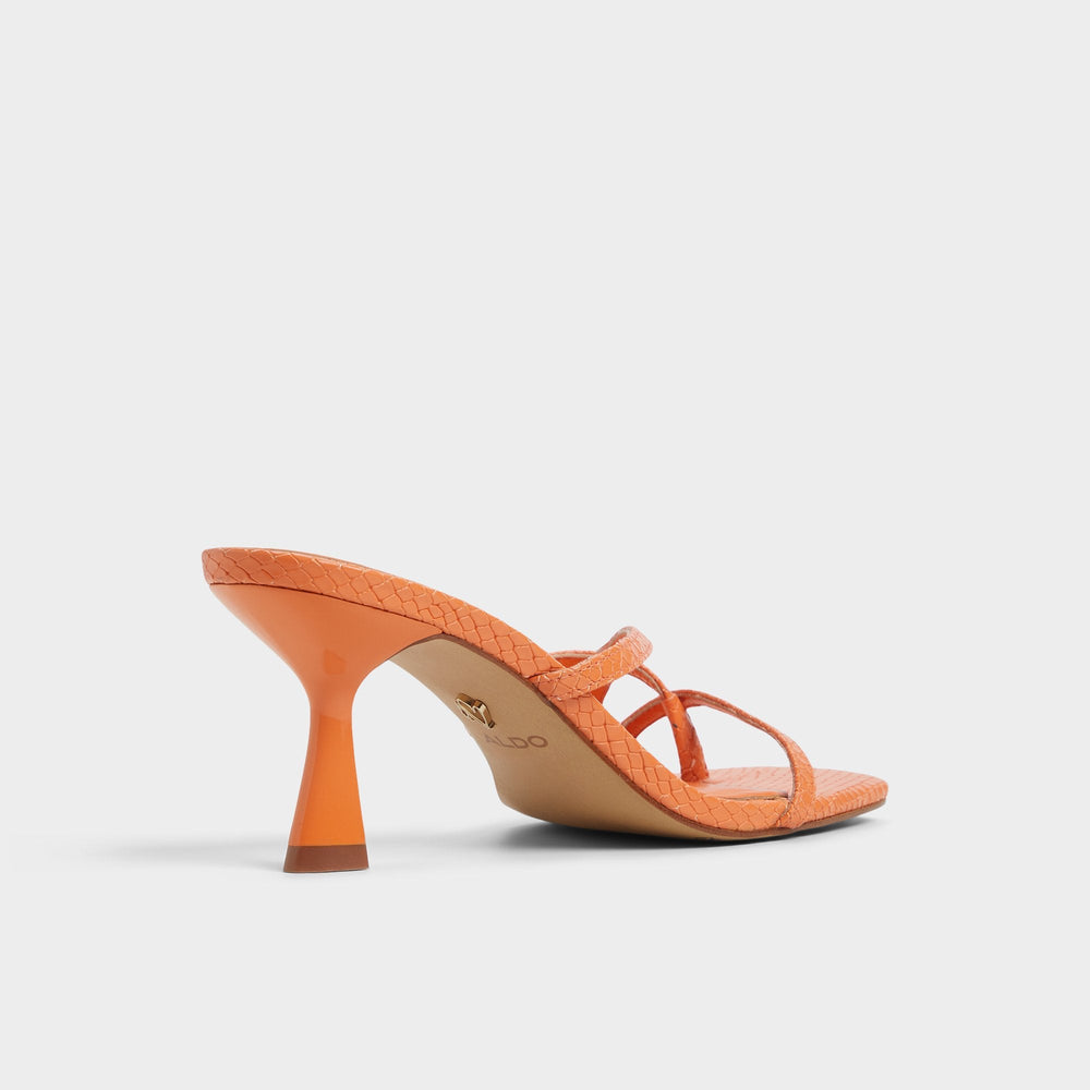 Aldo Calypsa Medium Orange Women's Heeled mules - Strappy heeled sandal Women