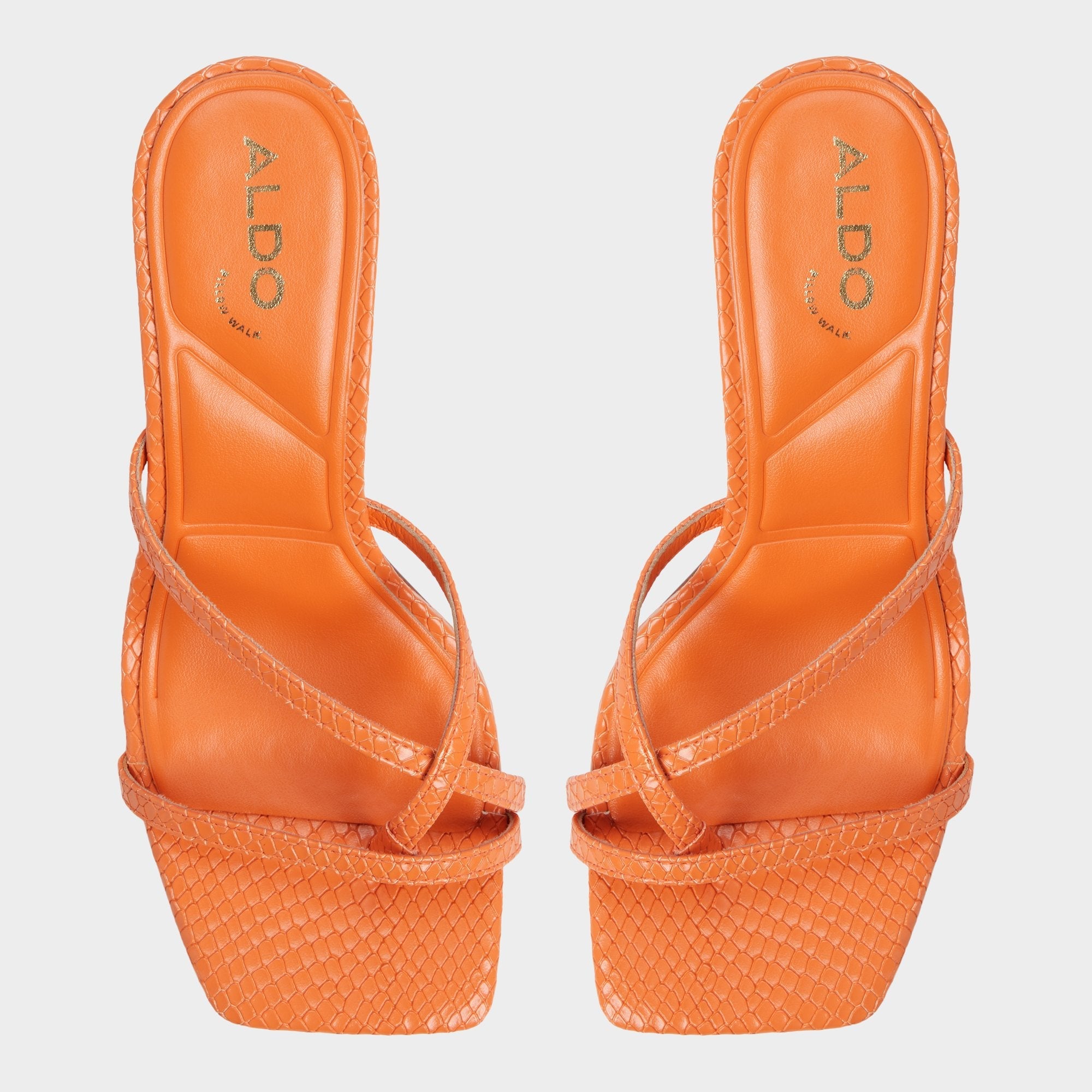 Aldo Calypsa Medium Orange Women's Heeled mules - Strappy heeled sandal Women