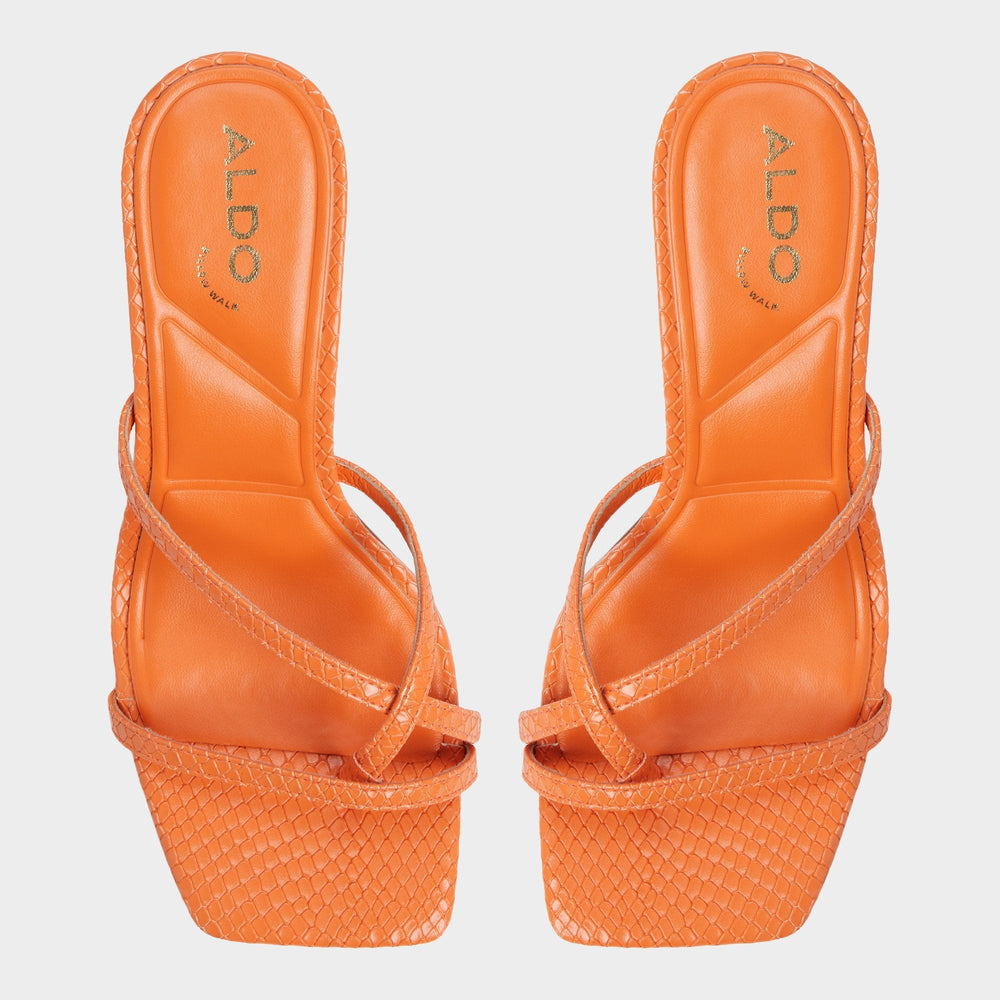 Aldo Calypsa Medium Orange Women's Heeled mules - Strappy heeled sandal Women