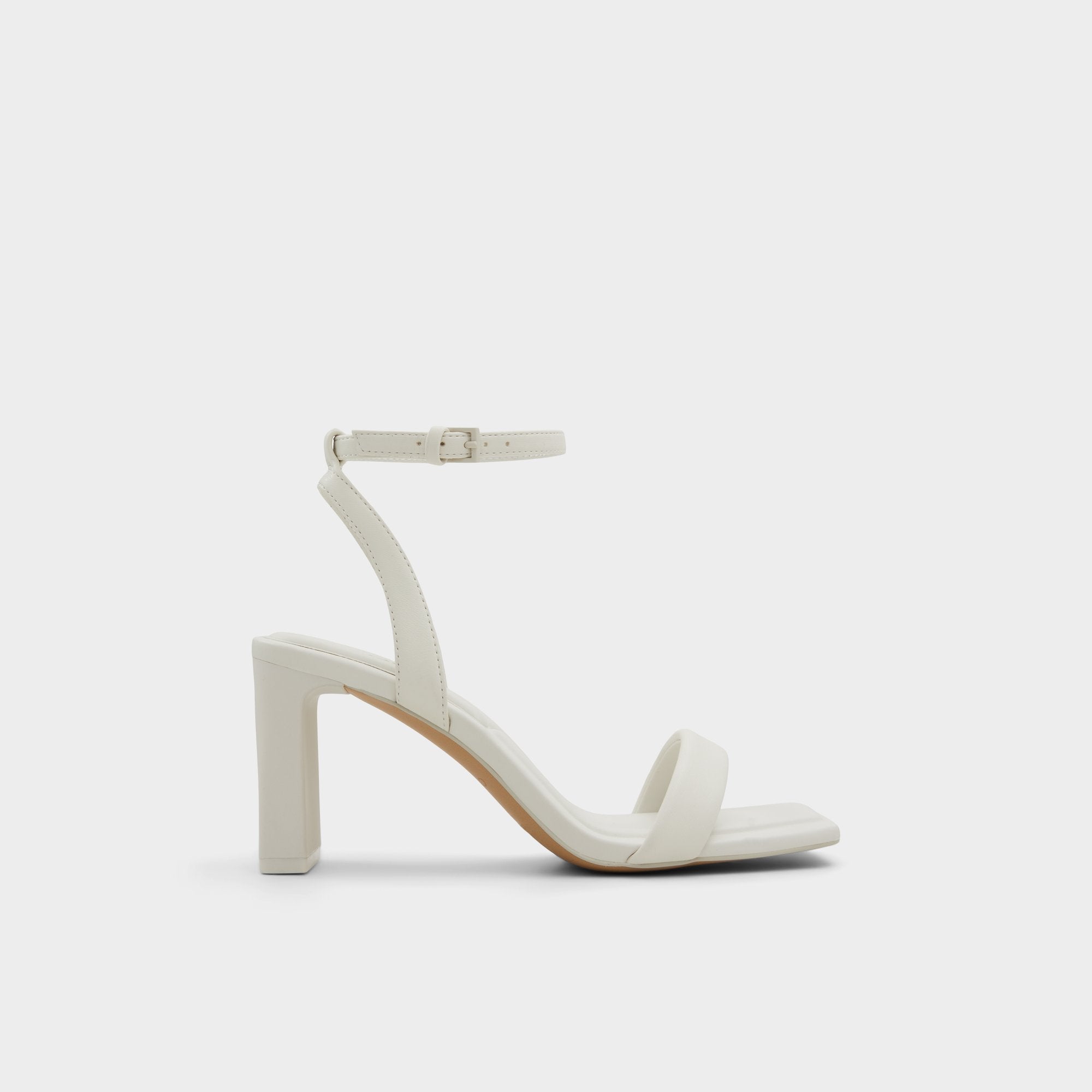 Aldo Aurorai White/Bone Women's Strappy sandals - Strappy heeled sandal, Block heel Women