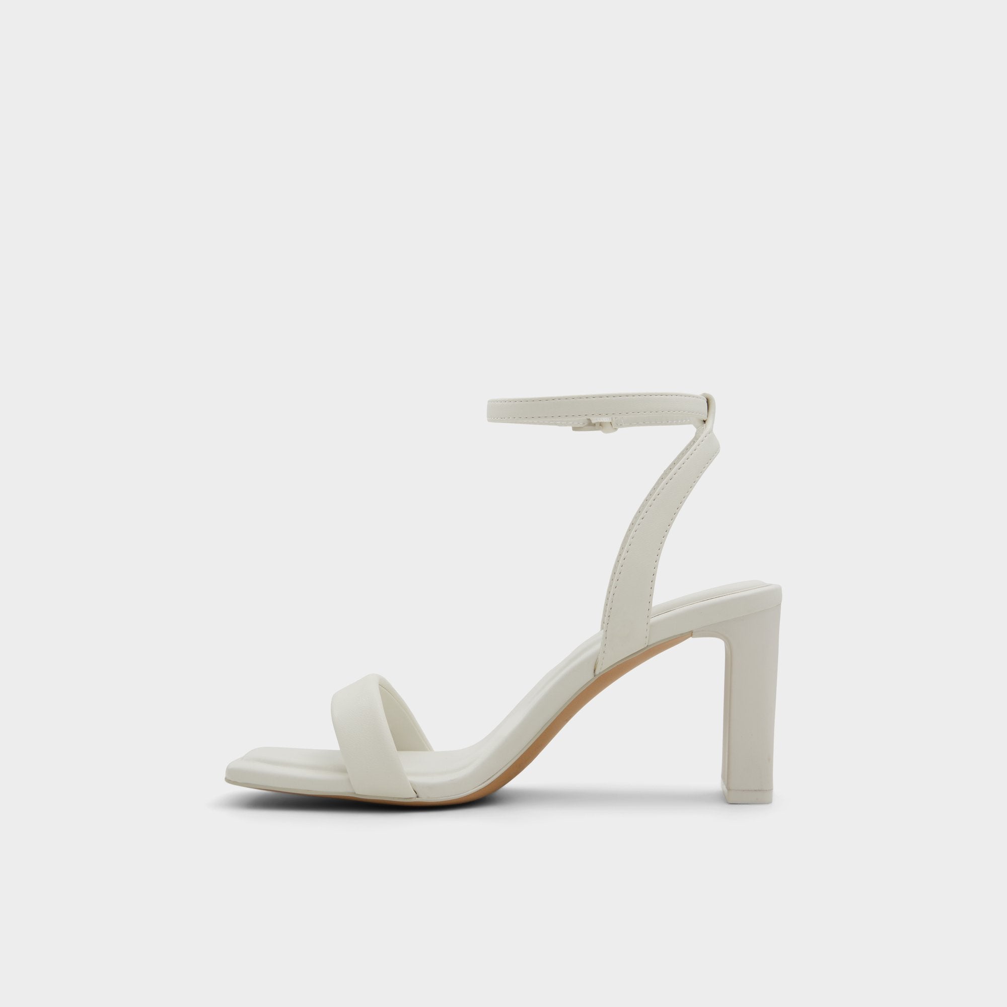 Aldo Aurorai White/Bone Women's Strappy sandals - Strappy heeled sandal, Block heel Women