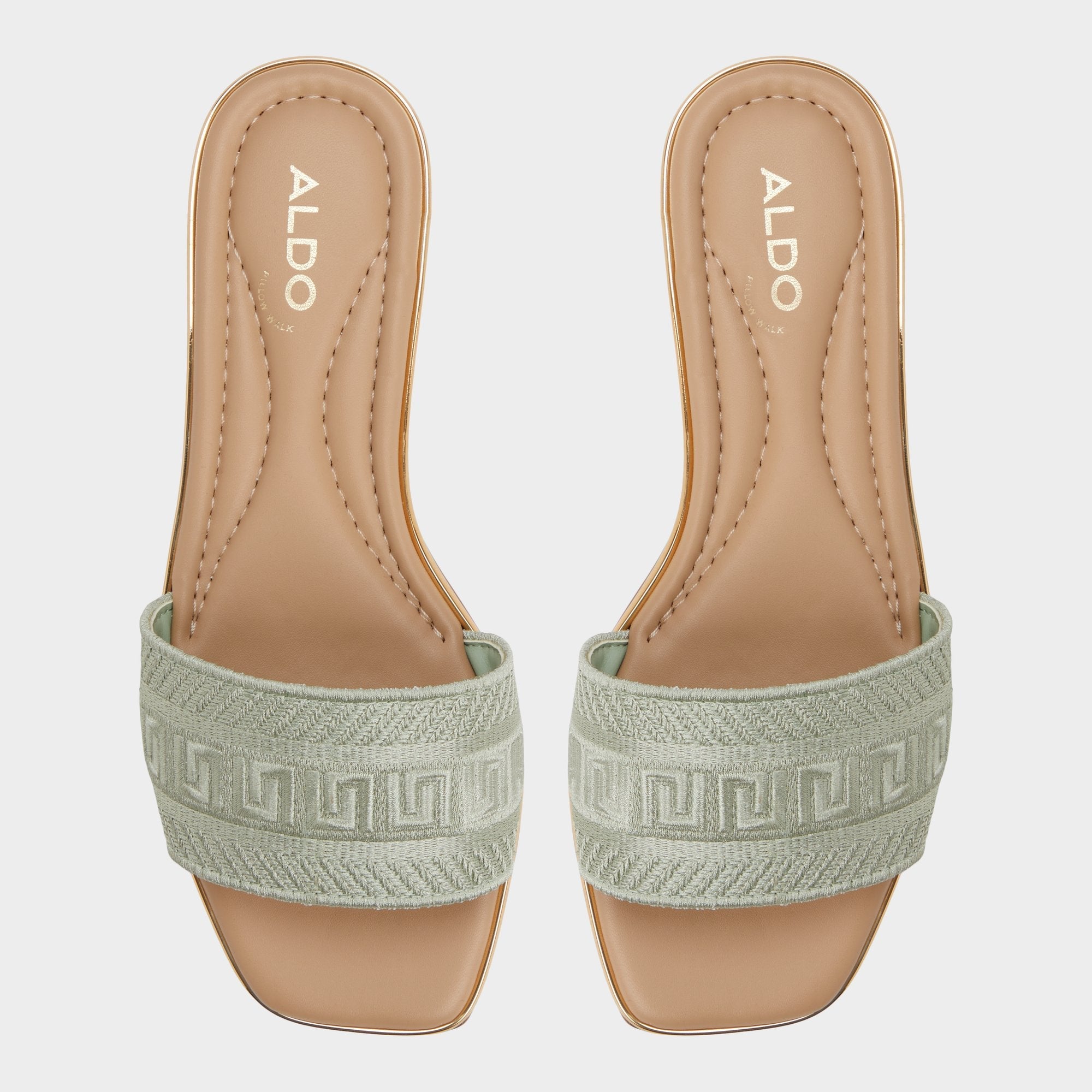Aldo Oceania Other Green Women's Flats - Slide sandal Women