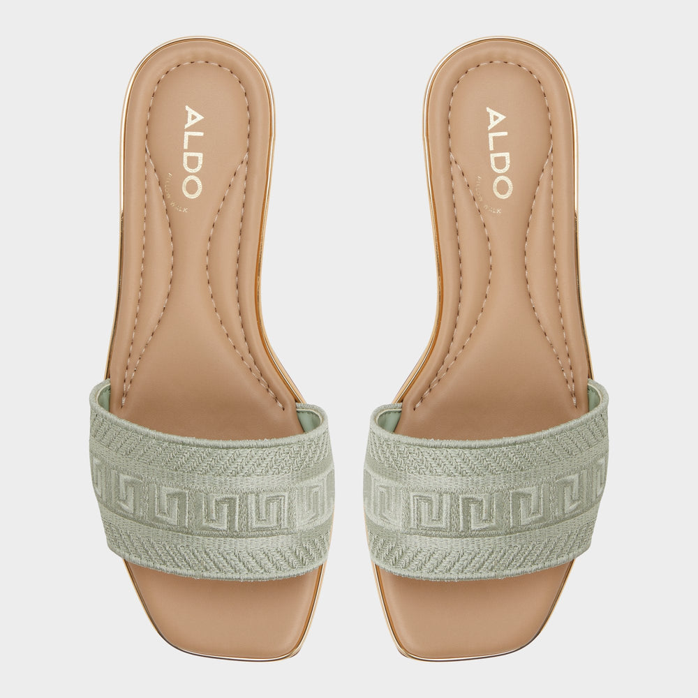 Aldo Oceania Other Green Women's Flats - Slide sandal Women