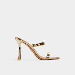 Aldo Evalyn in Gold - Strappy heeled sandal, Stiletto heel Women