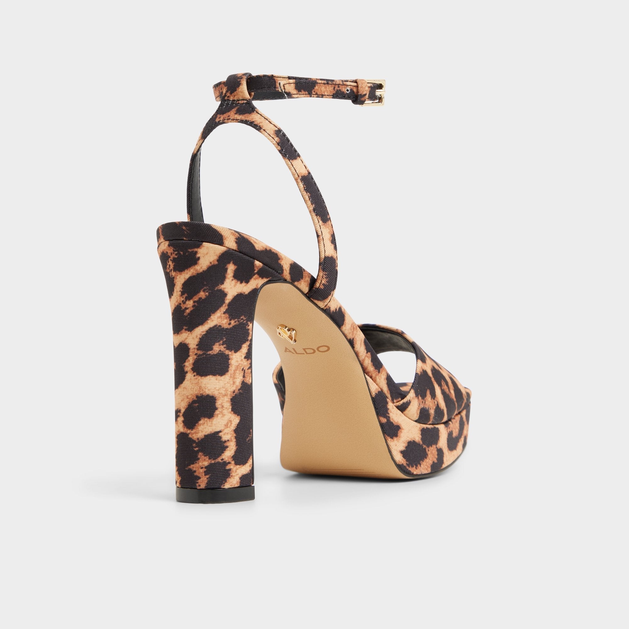 Aldo Chicgleam Brown Multi Women's Strappy sandals - Strappy heeled sandal, Platform Women