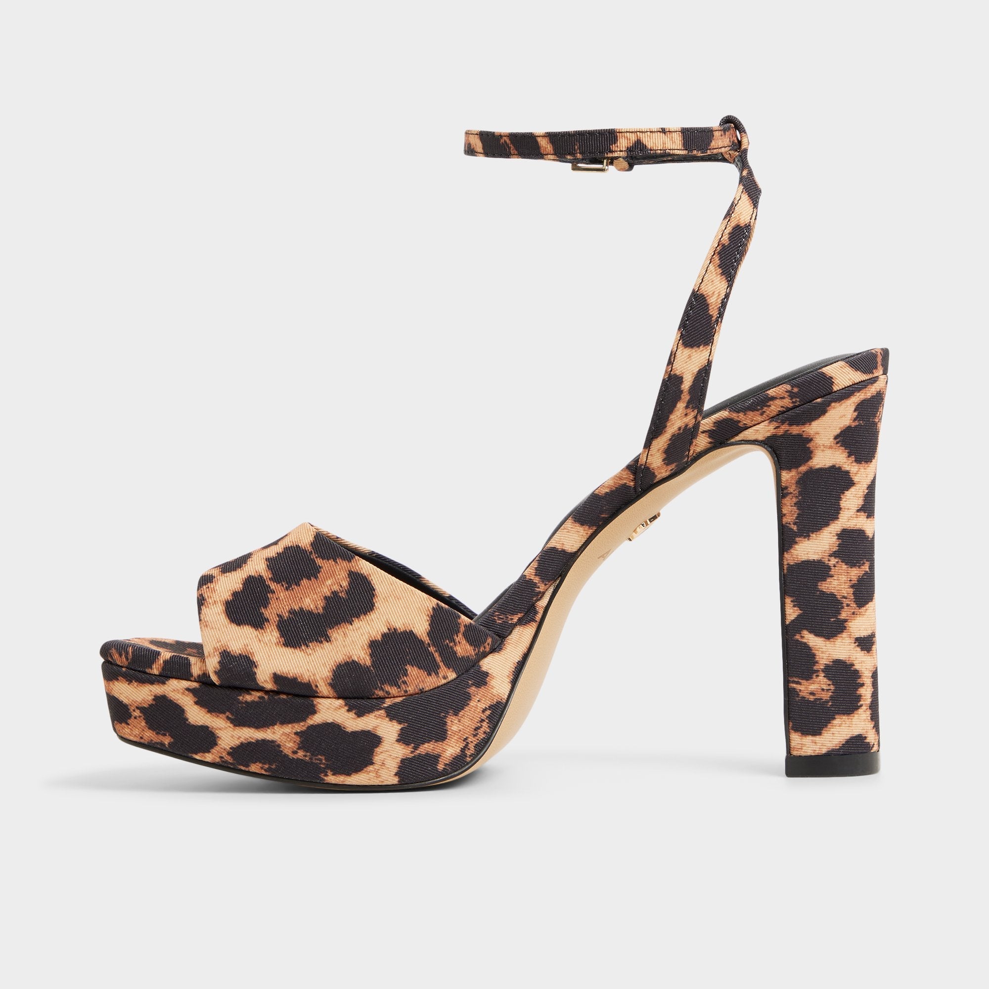 Aldo Chicgleam Brown Multi Women's Strappy sandals - Strappy heeled sandal, Platform Women