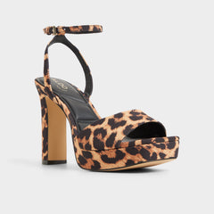 Aldo Chicgleam Brown Multi Women's Strappy sandals - Strappy heeled sandal, Platform Women