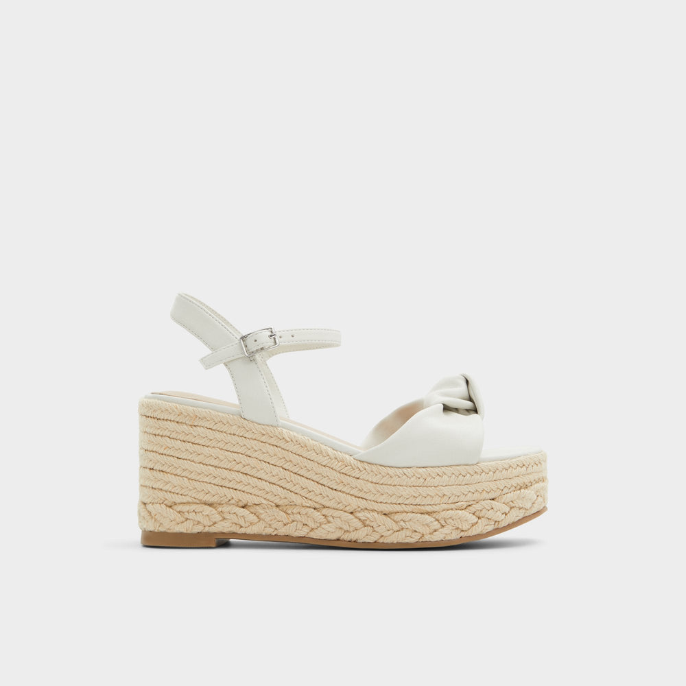 Aldo Annamarie White Women's Wedges - Wedge sandal, Wedge heel Women