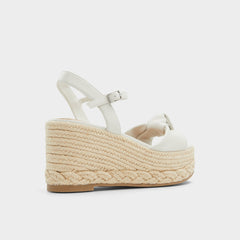 Aldo Annamarie White Women's Wedges - Wedge sandal, Wedge heel Women