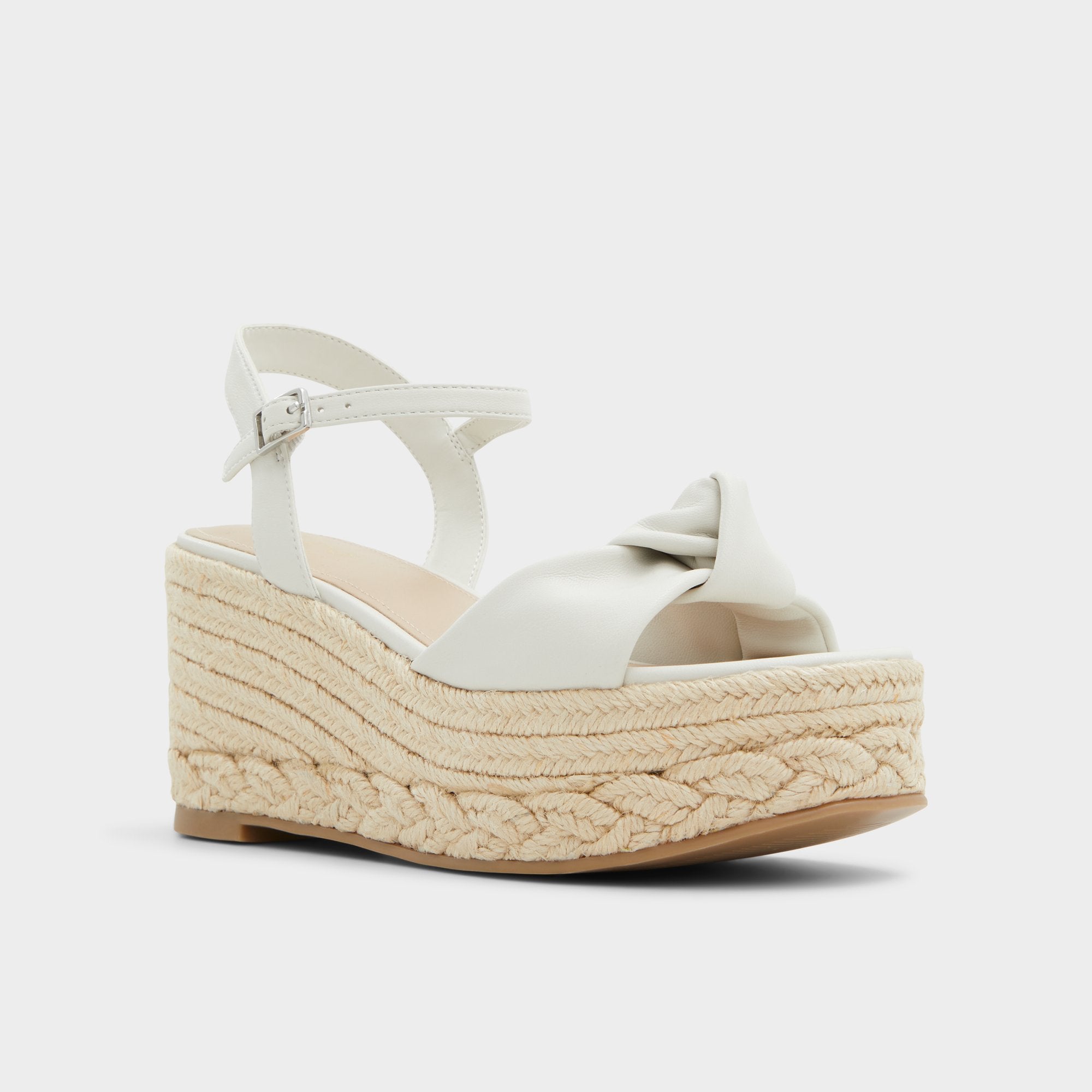 Aldo Annamarie White Women's Wedges - Wedge sandal, Wedge heel Women