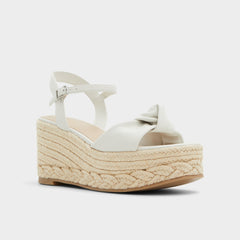 Aldo Annamarie White Women's Wedges - Wedge sandal, Wedge heel Women