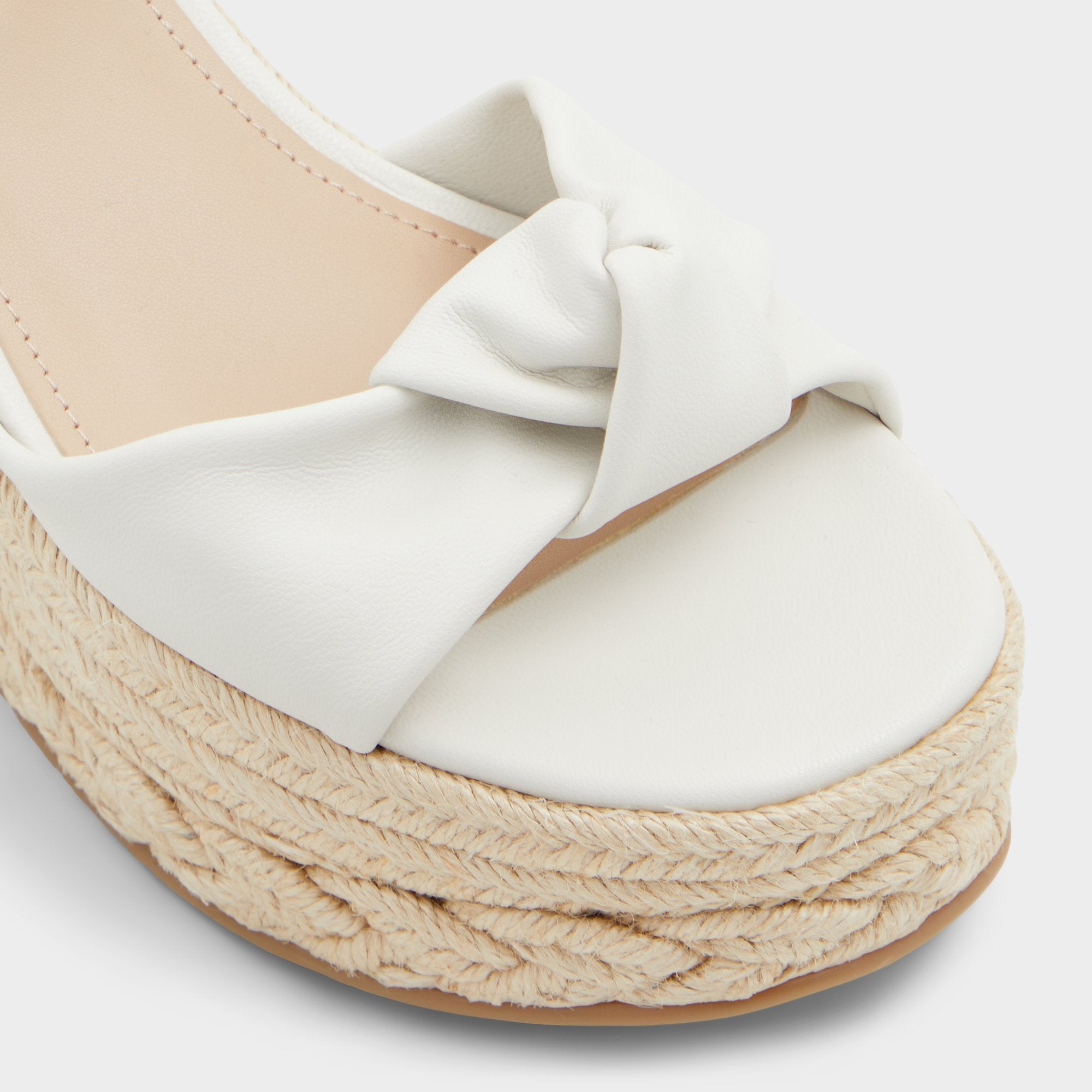 Aldo Annamarie White Women's Wedges - Wedge sandal, Wedge heel Women