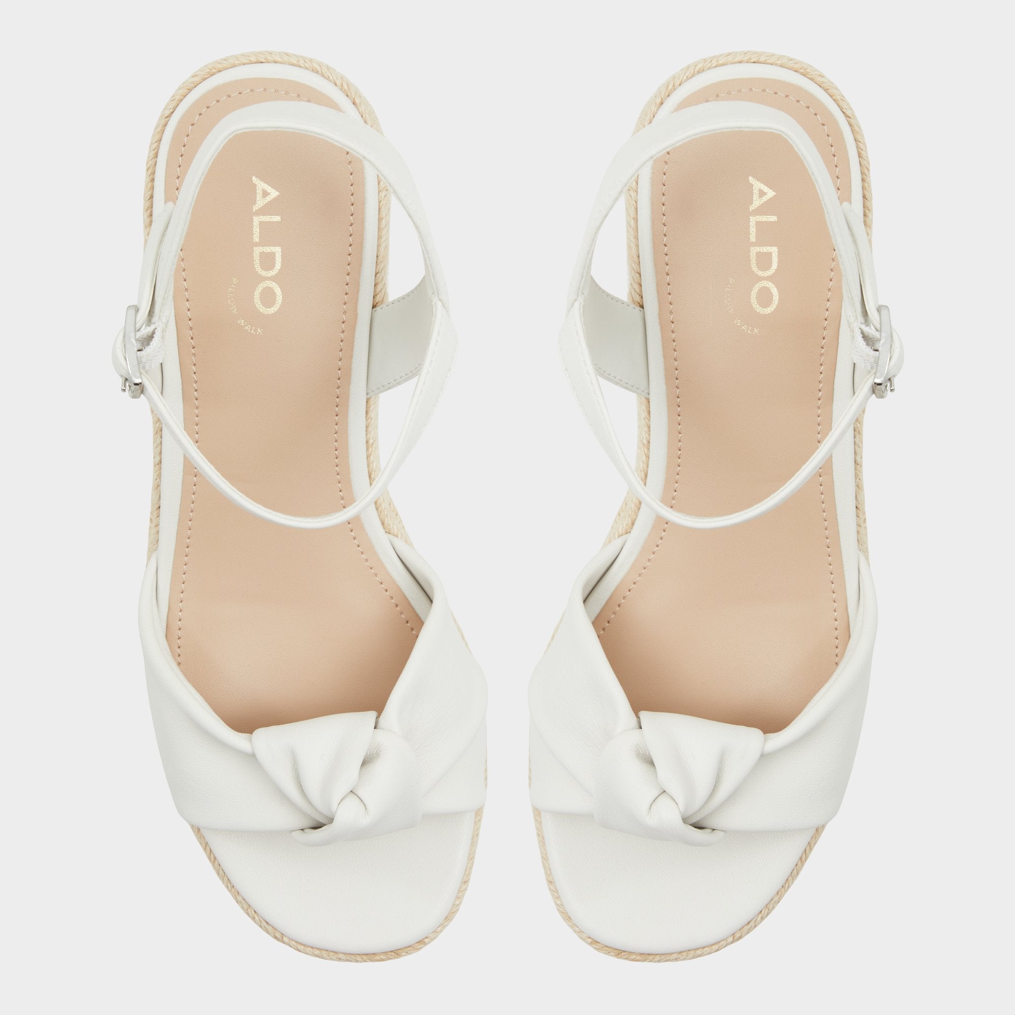Aldo Annamarie White Women's Wedges - Wedge sandal, Wedge heel Women
