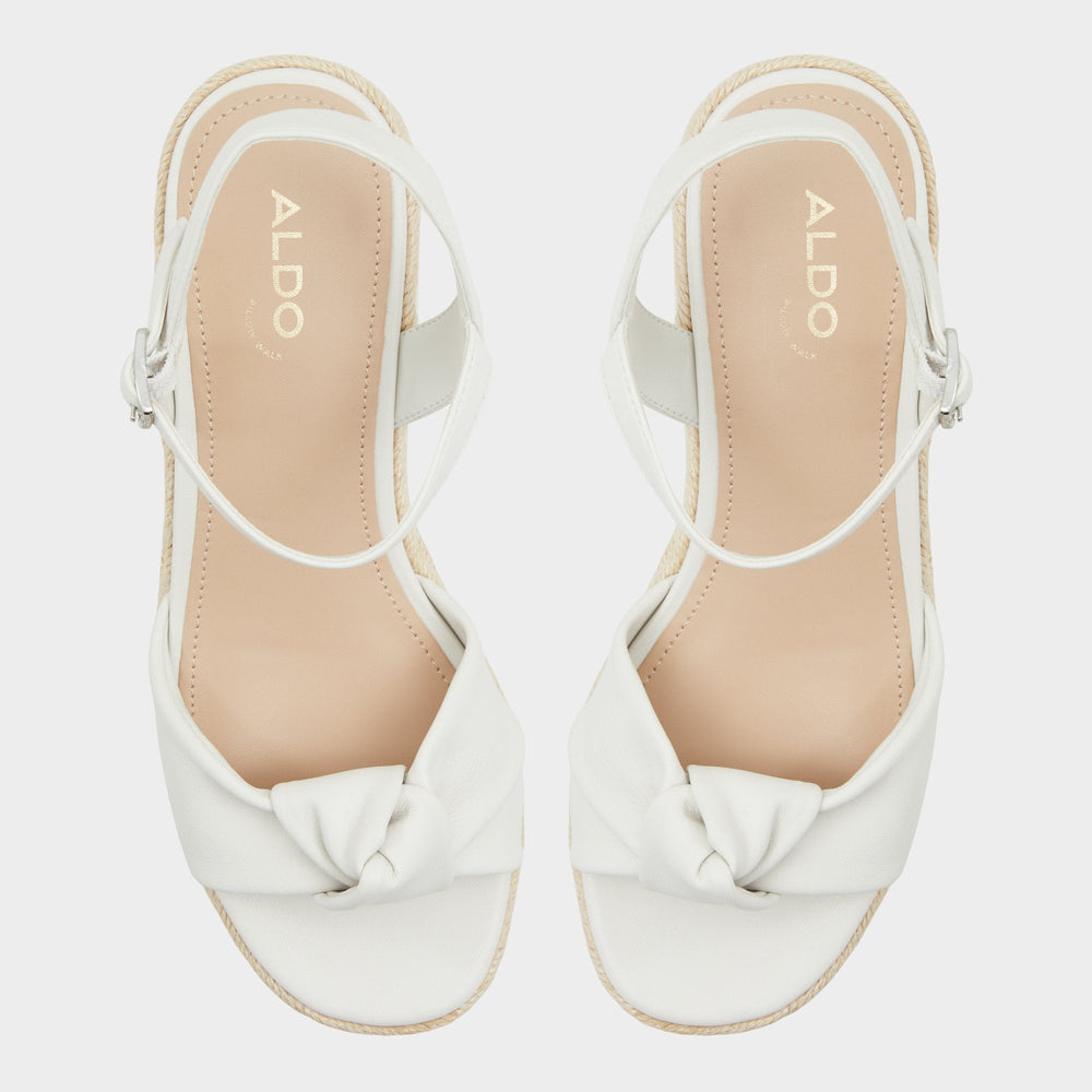 Aldo Annamarie White Women's Wedges - Wedge sandal, Wedge heel Women