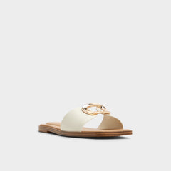 Aldo Tidella White Women's Flats - Slide sandal Women
