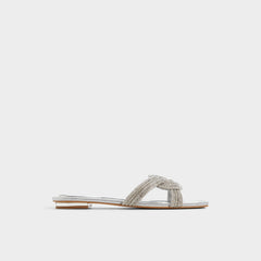 Aldo Karlina Silver Women's Iridescent metallics - Slide sandal Women