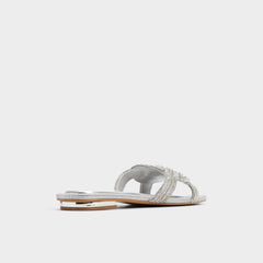 Aldo Karlina Silver Women's Iridescent metallics - Slide sandal Women
