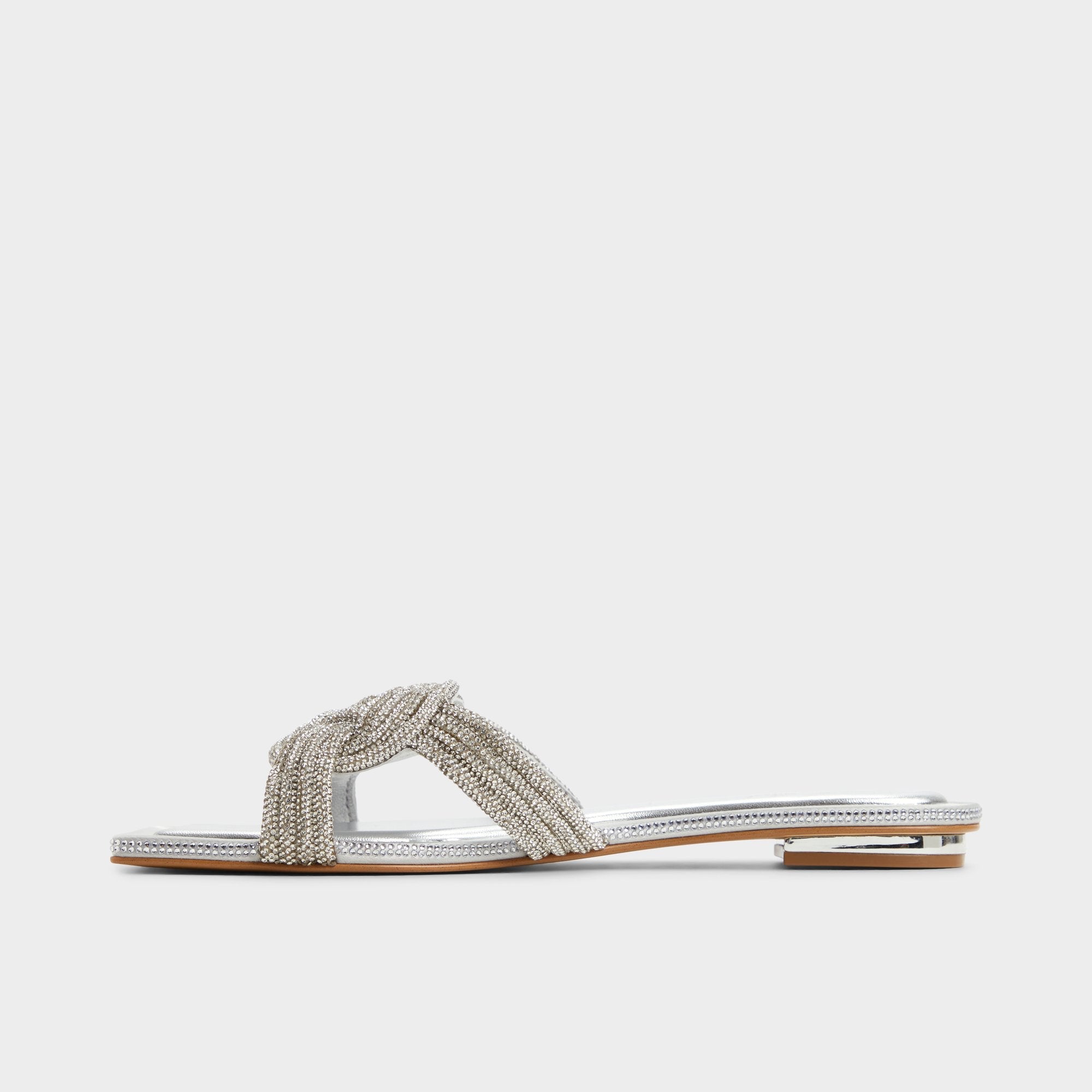 Aldo Karlina Silver Women's Iridescent metallics - Slide sandal Women