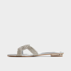 Aldo Karlina Silver Women's Iridescent metallics - Slide sandal Women