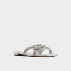 Aldo Karlina Silver Women's Iridescent metallics - Slide sandal Women