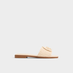 Aldo Sabbia Light Beige Women's Flats - Slide sandal Women