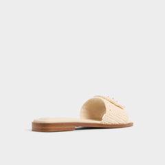 Aldo Sabbia Light Beige Women's Flats - Slide sandal Women