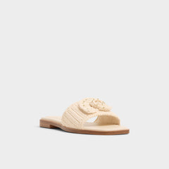 Aldo Sabbia Light Beige Women's Flats - Slide sandal Women