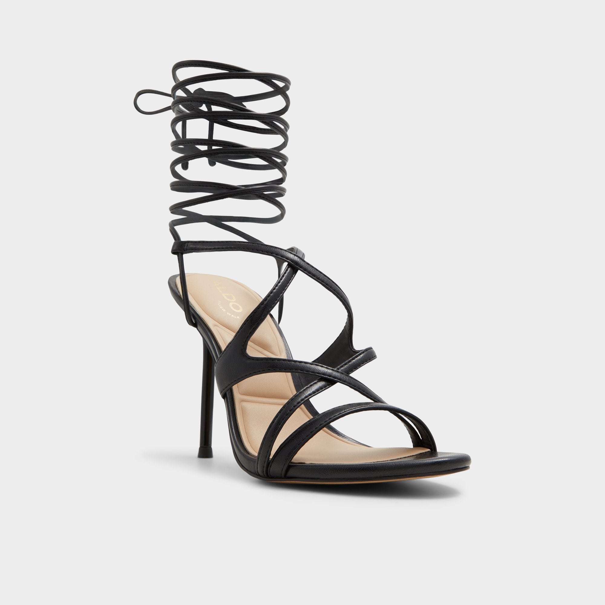 Aldo Marylou Black Women's Strappy sandals - Strappy heeled sandal Women