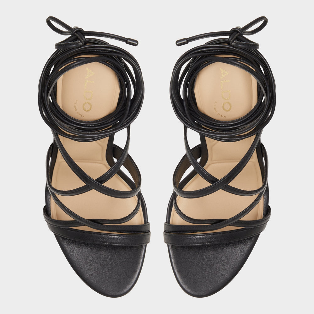Aldo Marylou Black Women's Strappy sandals - Strappy heeled sandal Women