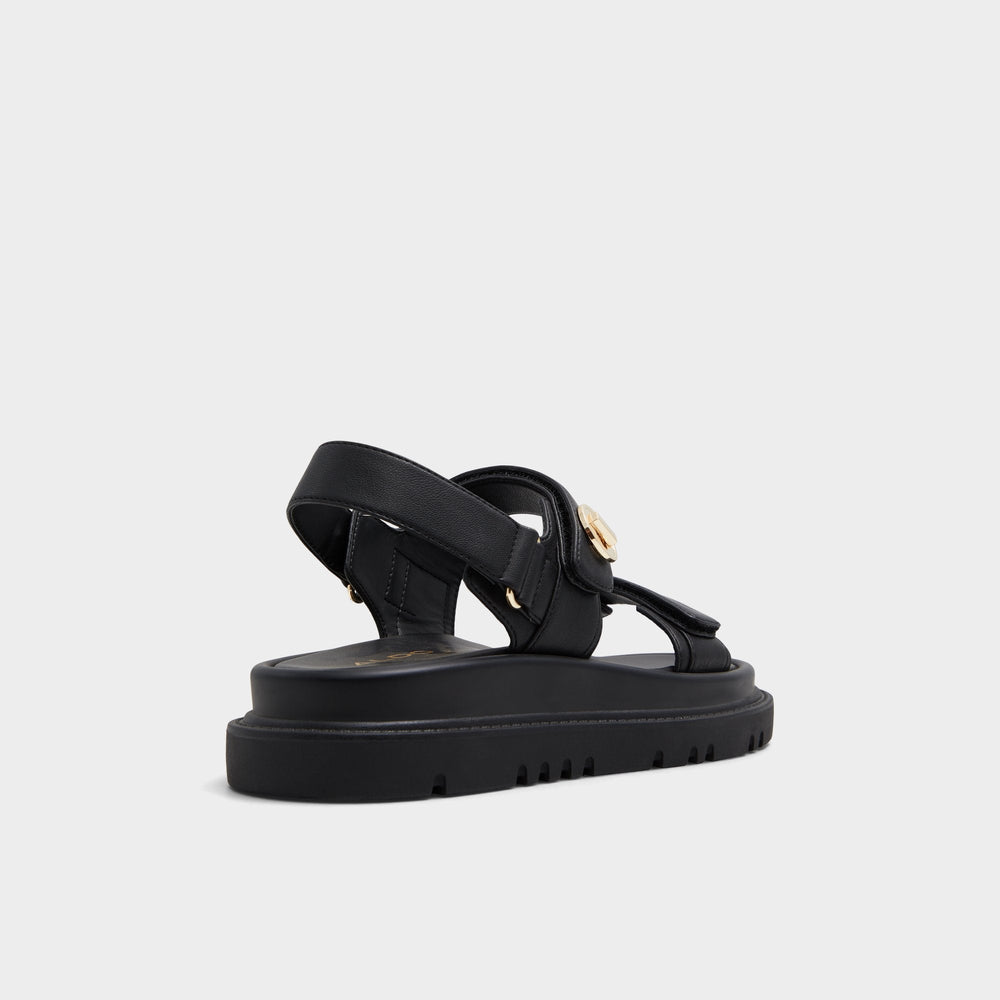 Aldo Linette Black Women's Footbed sandals - Footbed sandal, Footbed sandal Women