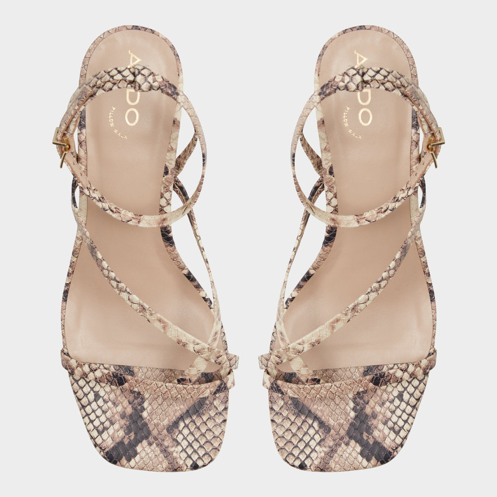 Aldo Adrauder in Brown Overflow 13801090 - Strappy block heeled sandal, Block heel Women