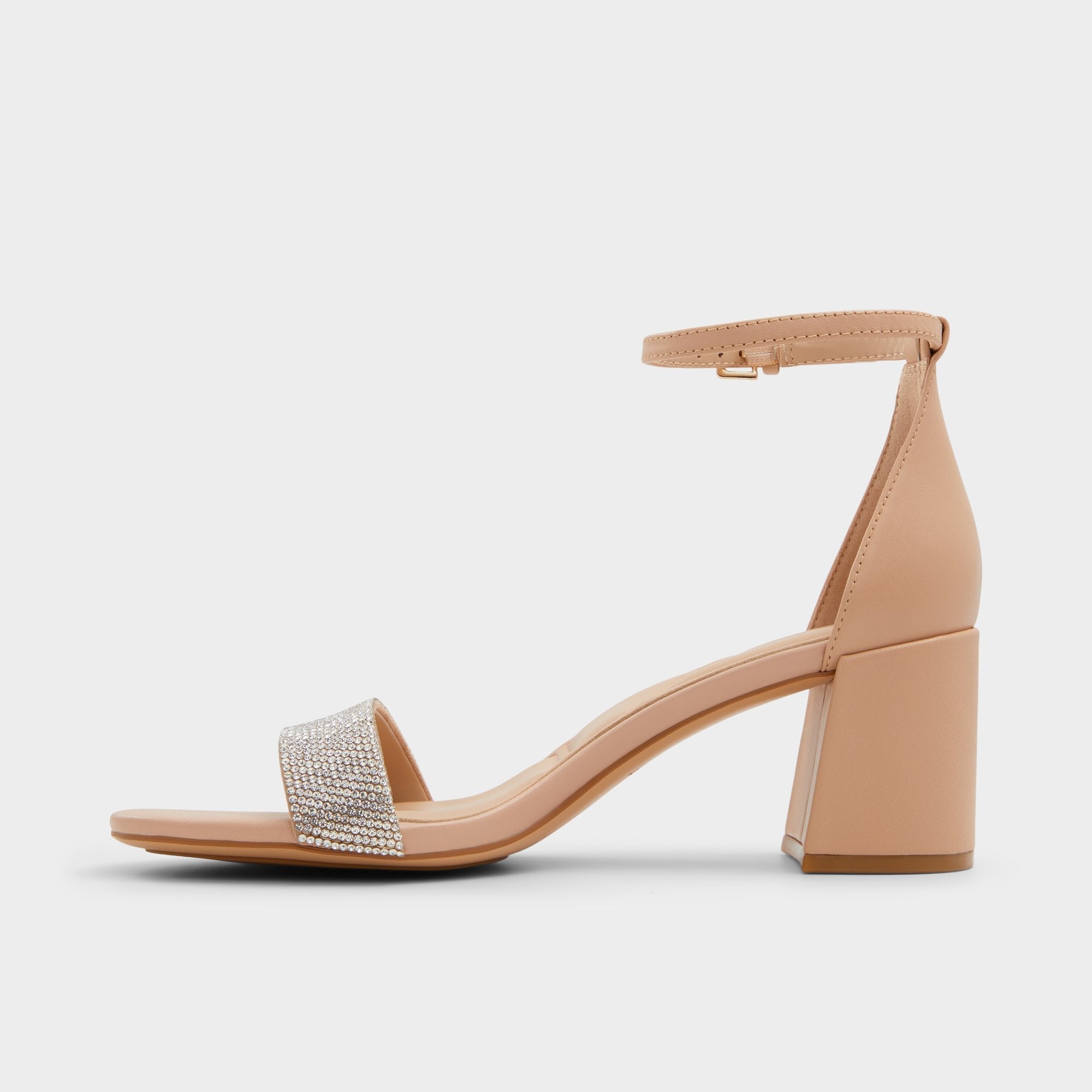 Aldo Pristine in Bone - Strappy sandal, Block heel Women