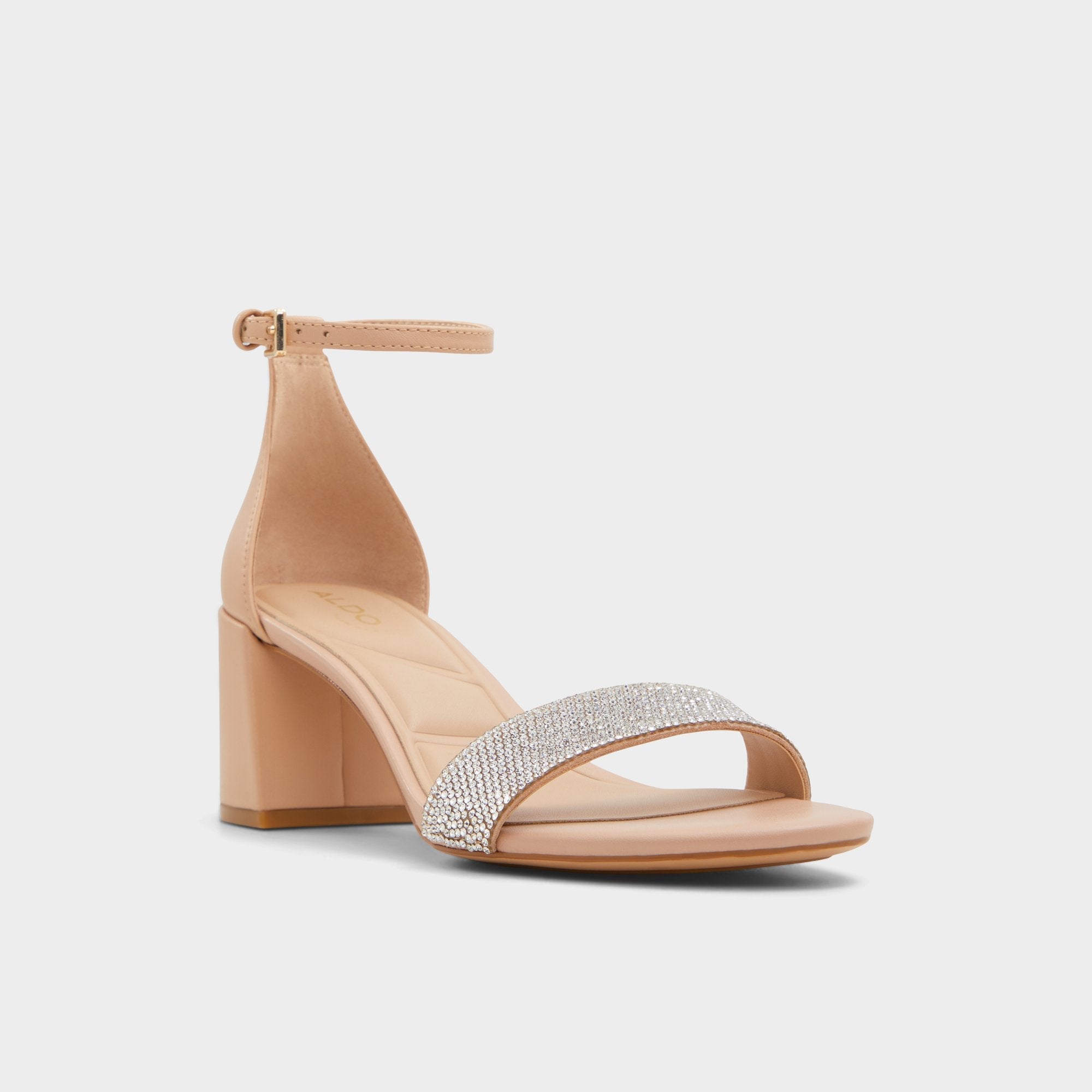 Aldo Pristine in Bone - Strappy sandal, Block heel Women