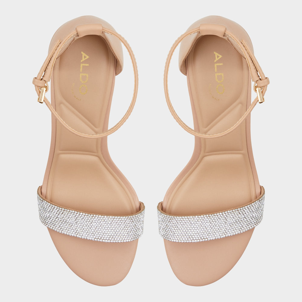 Aldo Pristine in Bone - Strappy sandal, Block heel Women