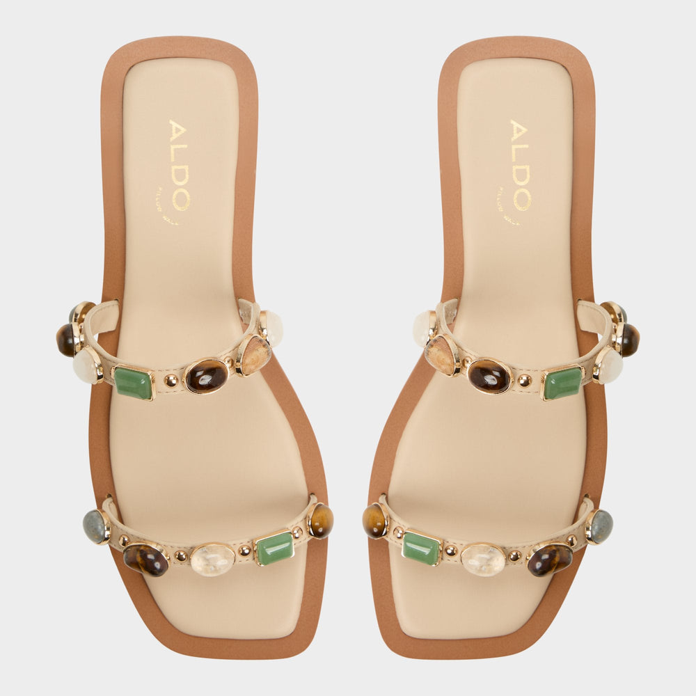 Aldo Sapphira Medium Beige Women's Flats - Strappy flat sandal Women