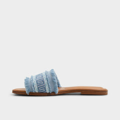 Aldo Nalani Medium Blue Women's Flats - Slide sandal Women