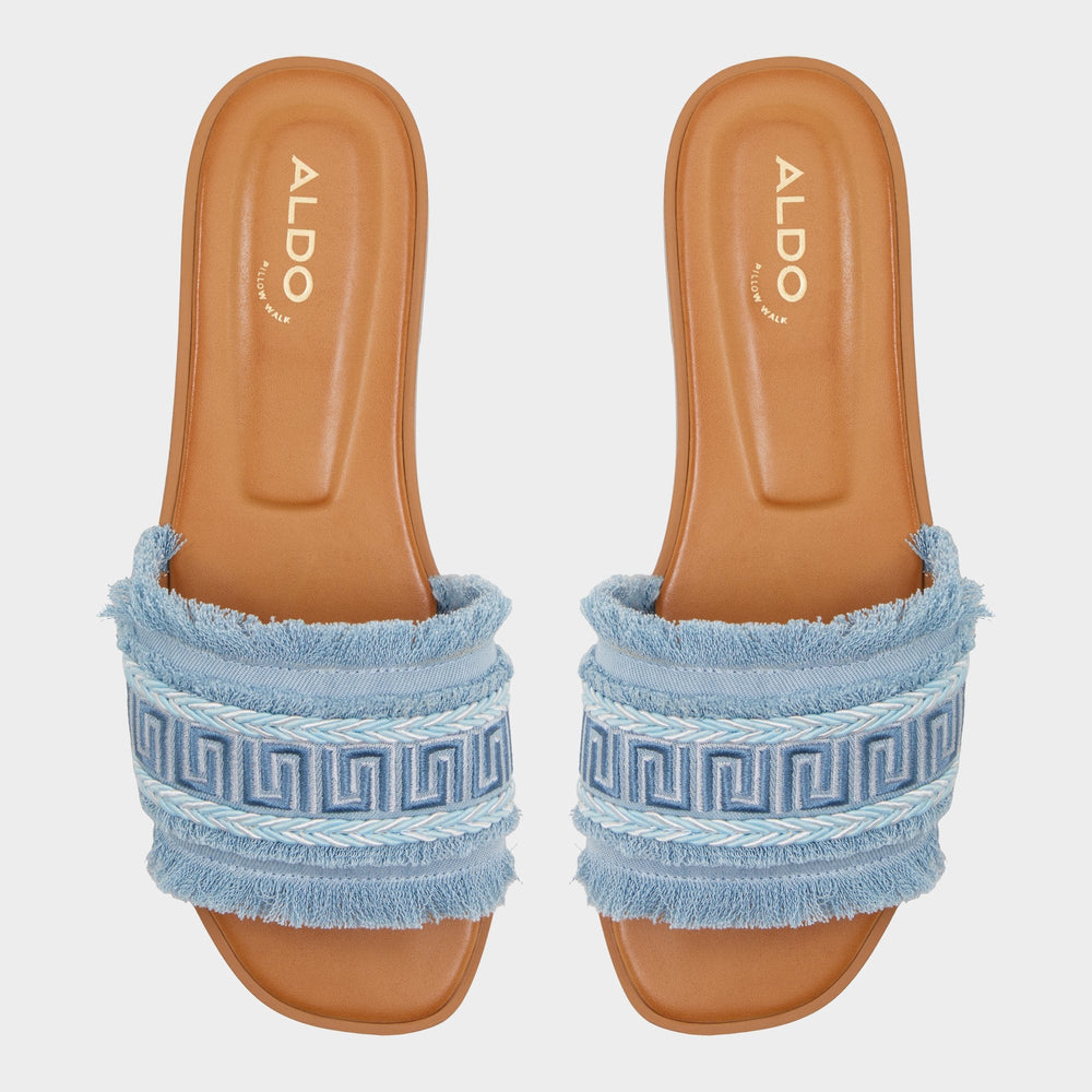 Aldo Nalani Medium Blue Women's Flats - Slide sandal Women