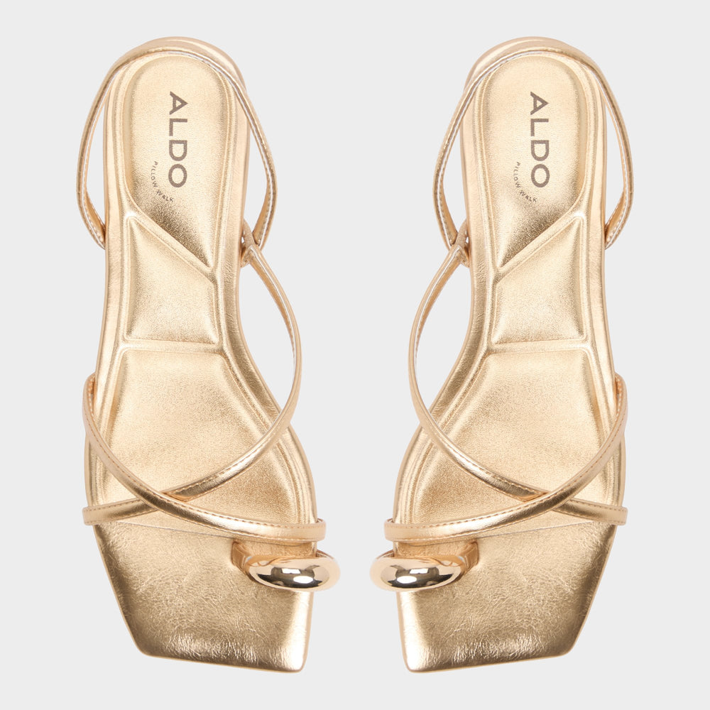 Aldo Synthesa Gold Women's Travel essentials - Flip flop Women