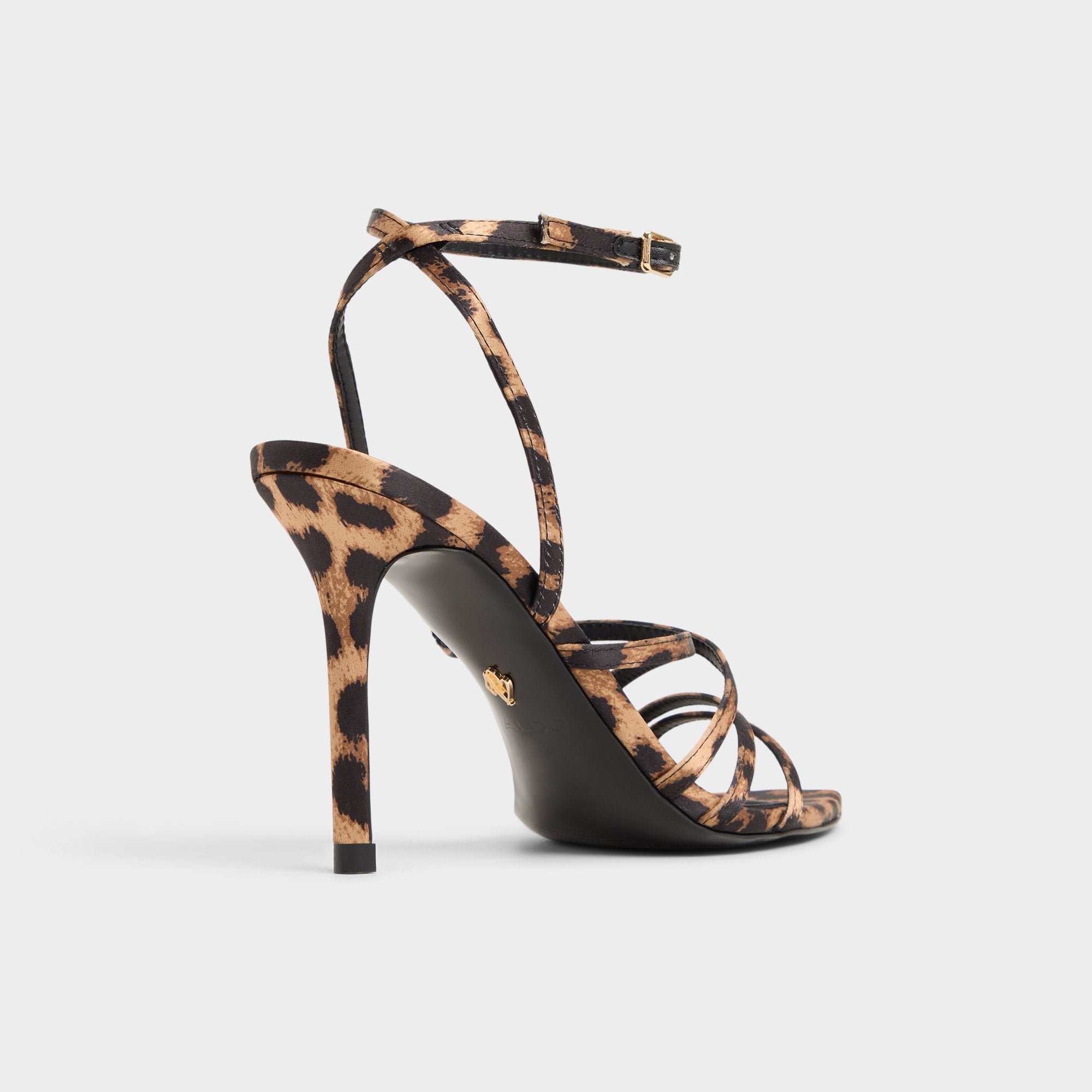 Aldo Solania Brown Multi Women's Strappy sandals - Strappy heeled sandal, Stiletto heel Women